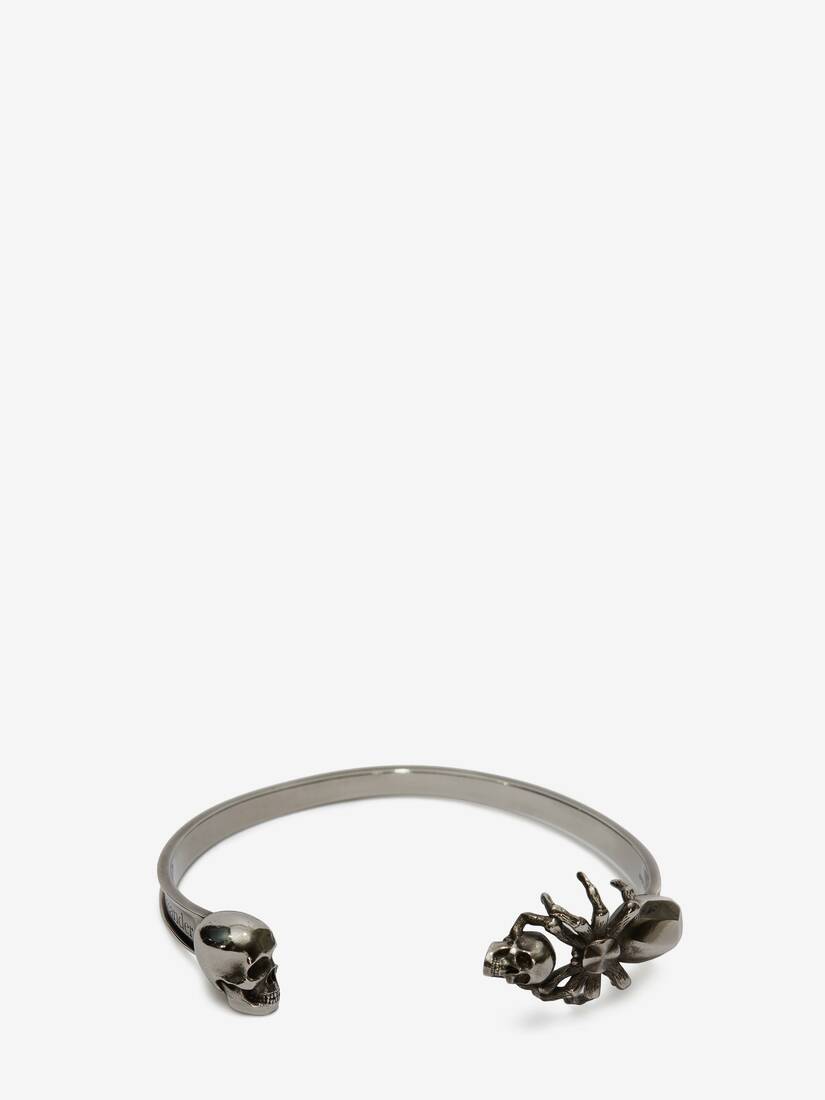 Pulsera Alexander McQueen Spider And Skull Hombre - Plateados - Mexico 530-FCQKPW